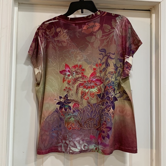 Very colorful, lightweight top, by Coldwater Creek, size XXL (20). - Picture 2 of 7